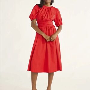 Free Assembly 100% Cotton Red Dress.Large.